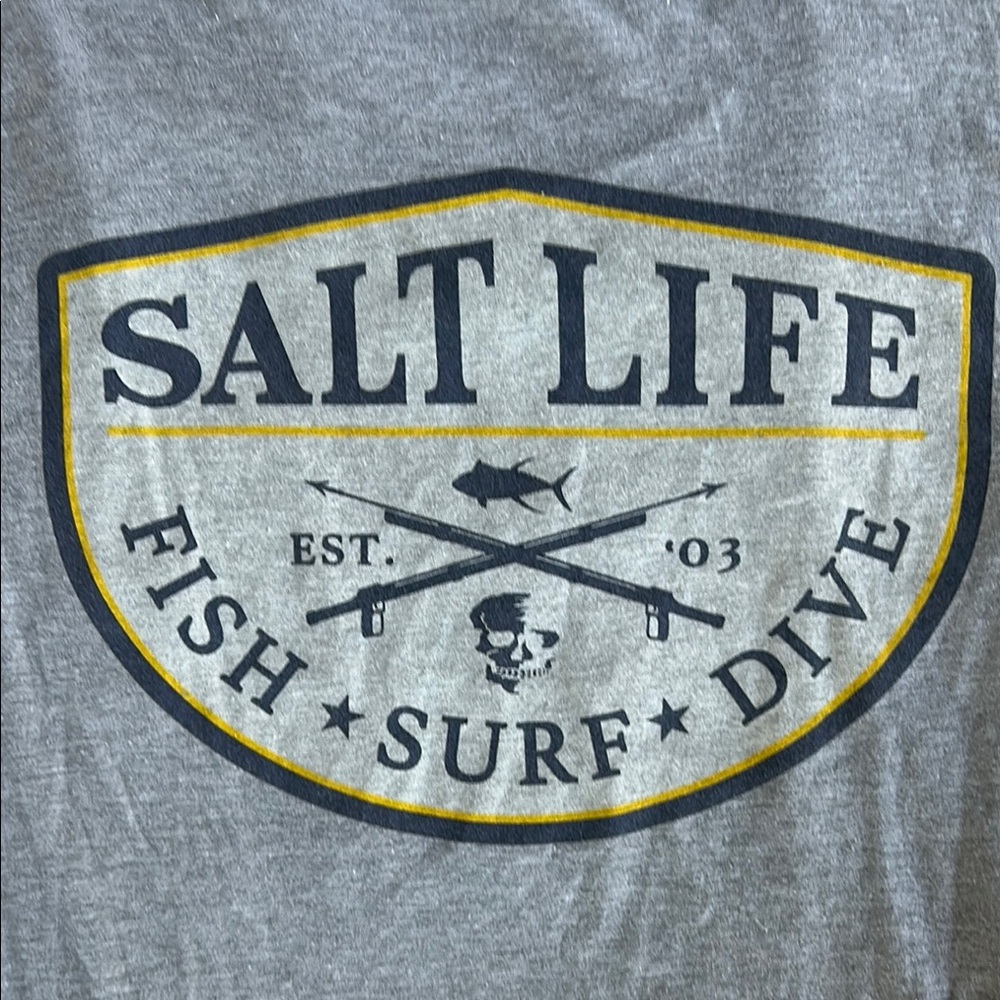 Salt Life Live Salty Gray Tee